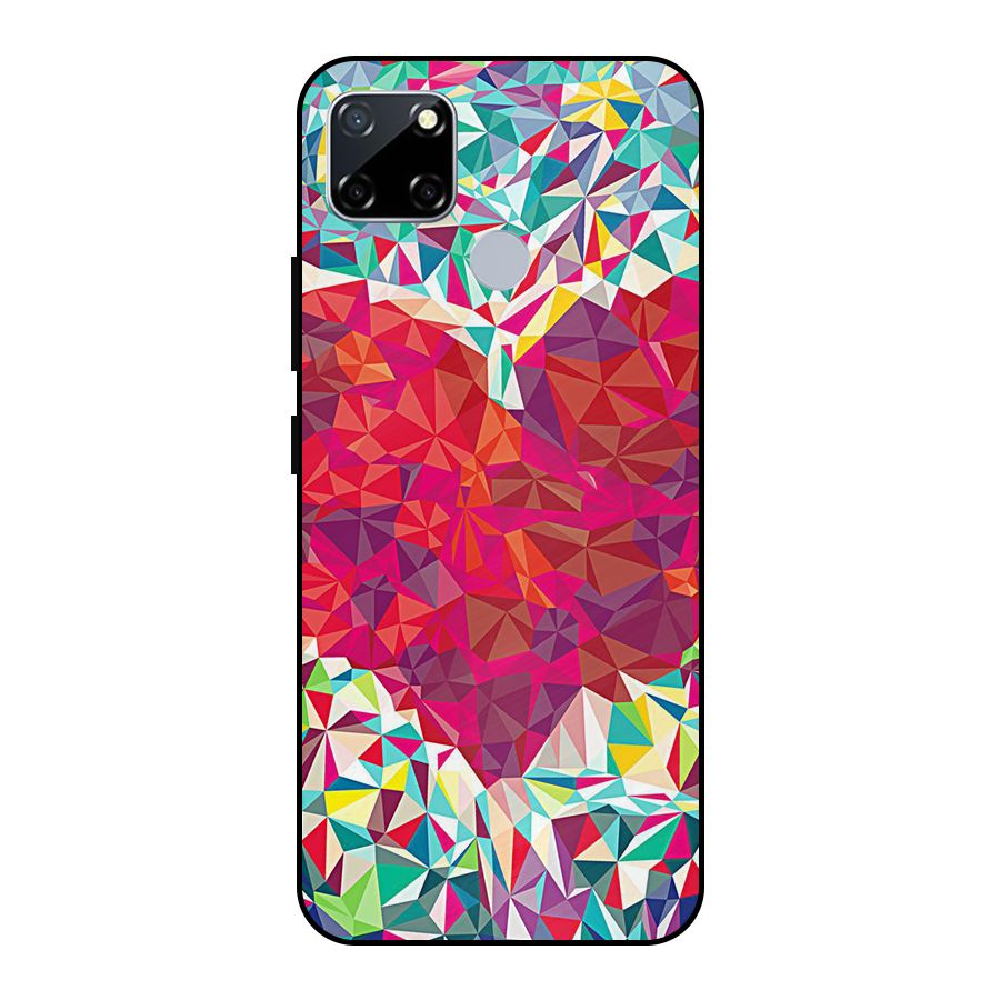 Scrumbled Heart Metal Back Case for Realme Narzo 20