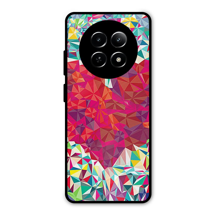 Scrumbled Heart Metal Back Case for Realme Narzo N65