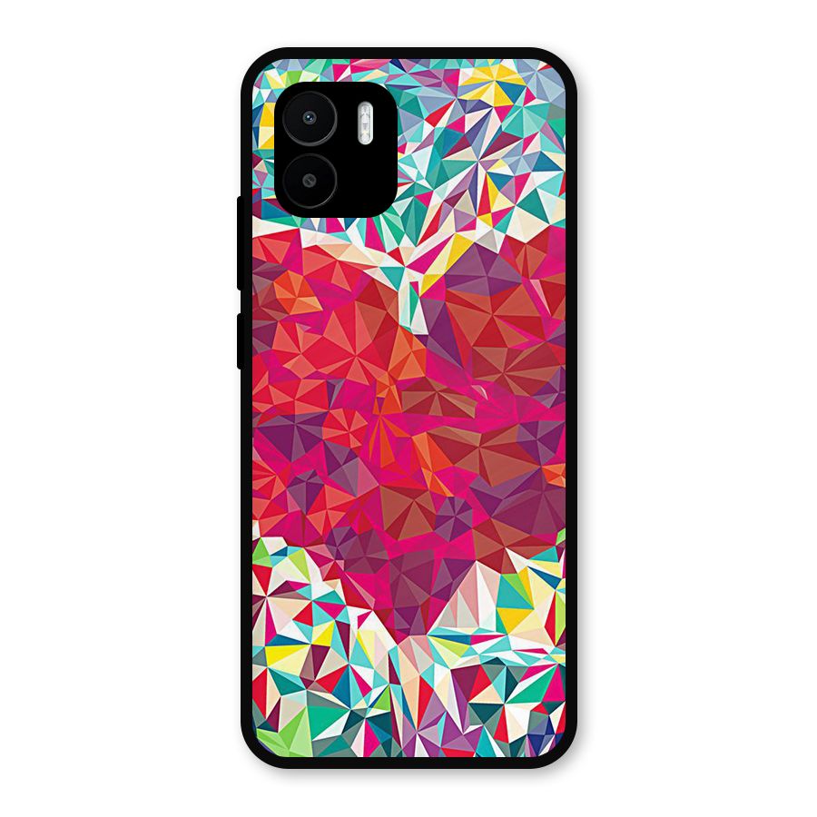 Scrumbled Heart Metal Back Case for Redmi A2