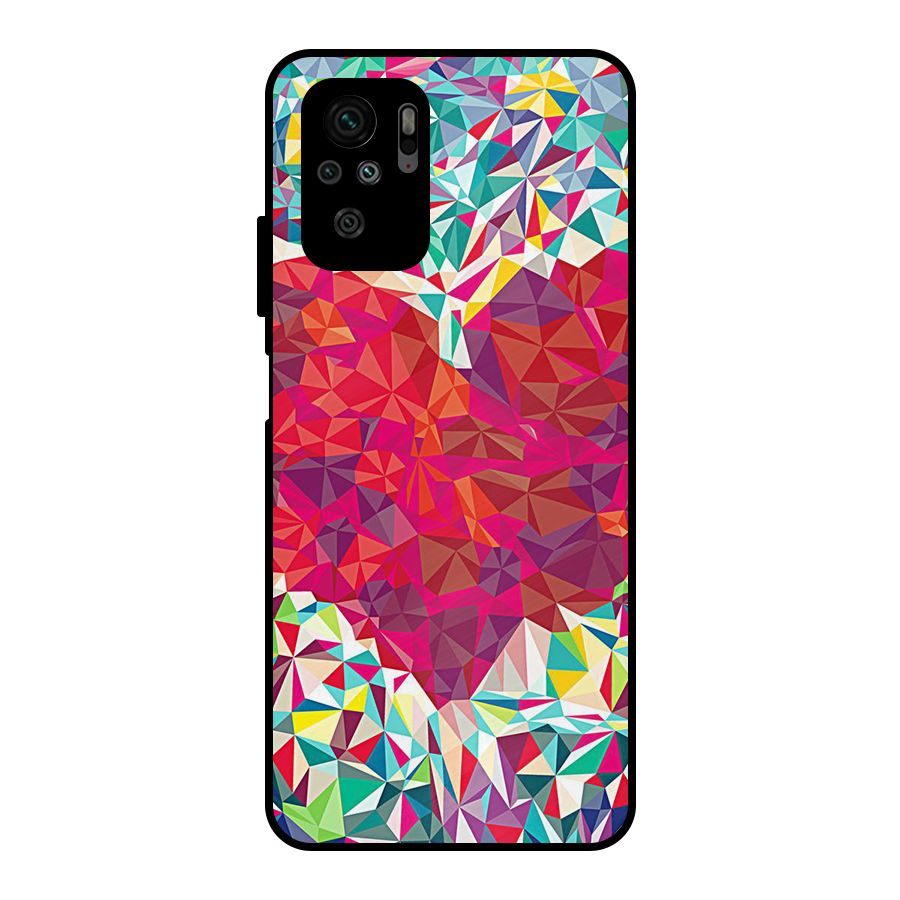 Scrumbled Heart Metal Back Case for Redmi Note 10S