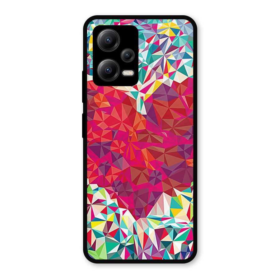 Scrumbled Heart Metal Back Case for Redmi Note 12 5G