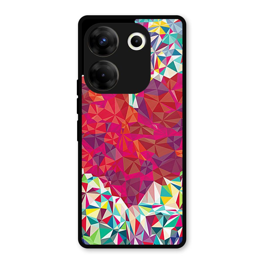 Scrumbled Heart Metal Back Case for Tecno Camon 20 Pro
