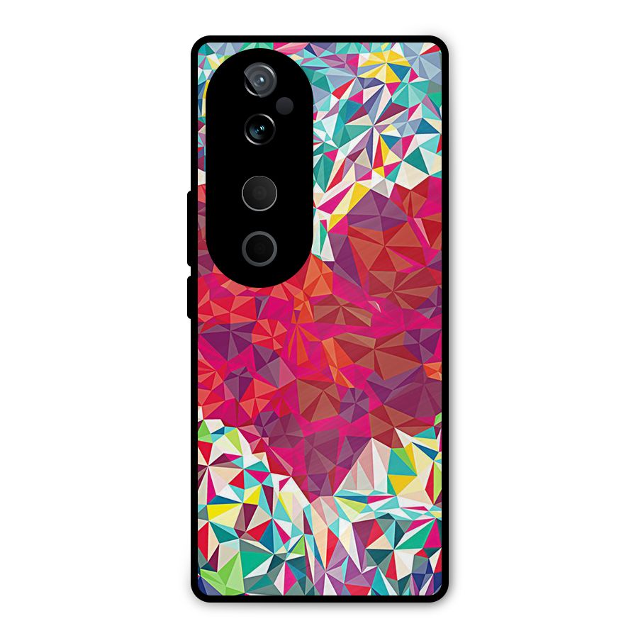 Scrumbled Heart Metal Back Case for Vivo T3 Ultra