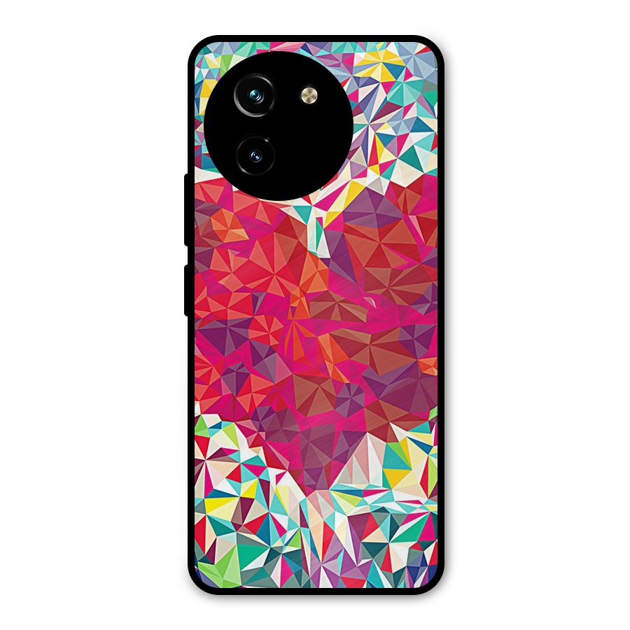 Scrumbled Heart Metal Back Case for Vivo T3x