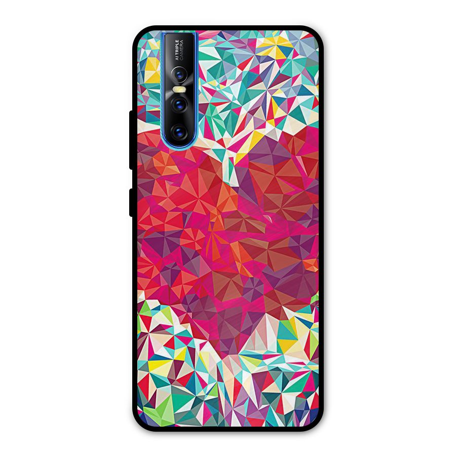 Scrumbled Heart Metal Back Case for Vivo V15 Pro