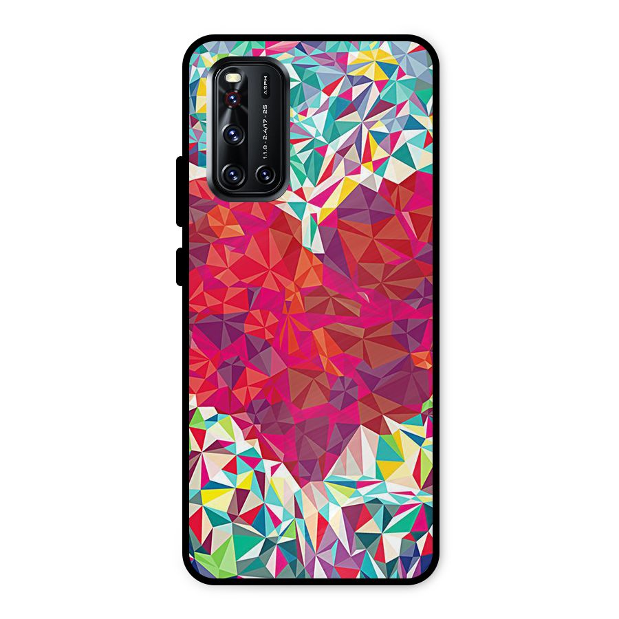 Scrumbled Heart Metal Back Case for Vivo V19