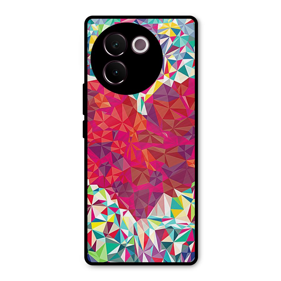 Scrumbled Heart Metal Back Case for Vivo V30e