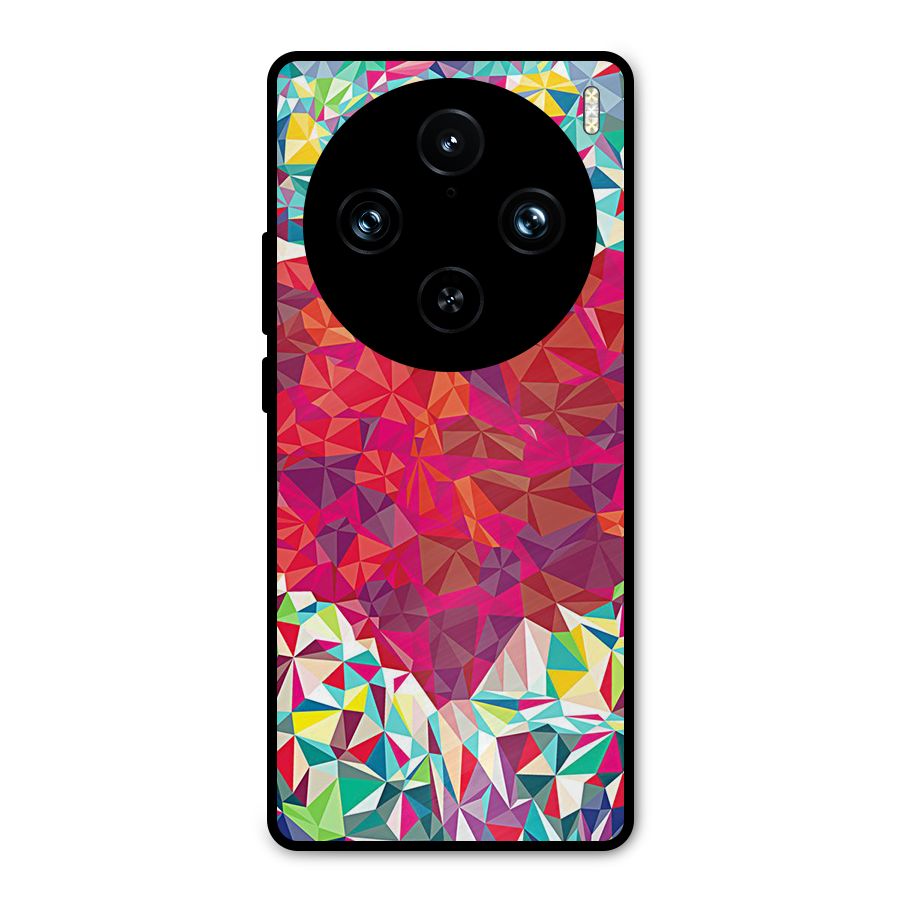 Scrumbled Heart Metal Back Case for Vivo X100 Pro