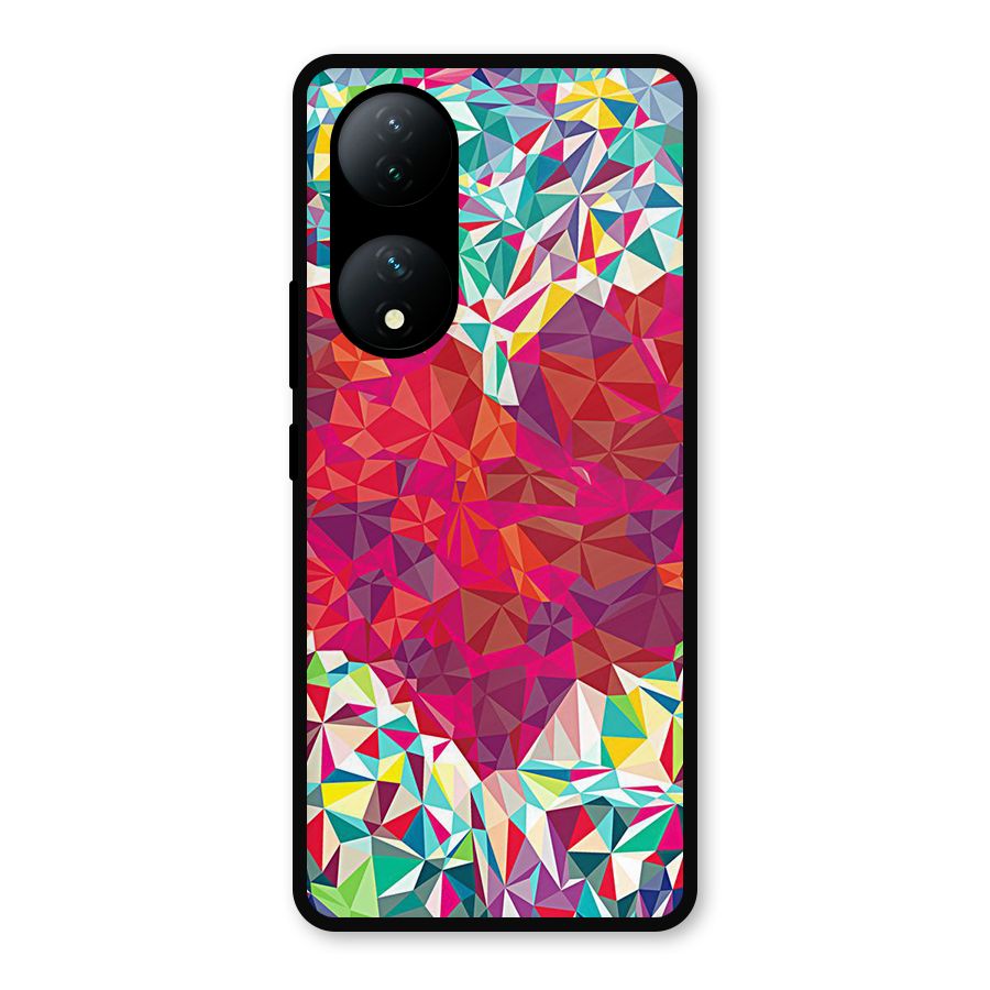 Scrumbled Heart Metal Back Case for Vivo Y100a