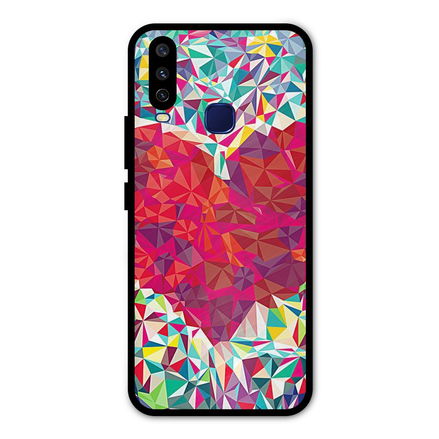 Scrumbled Heart Metal Back Case for Vivo Y15