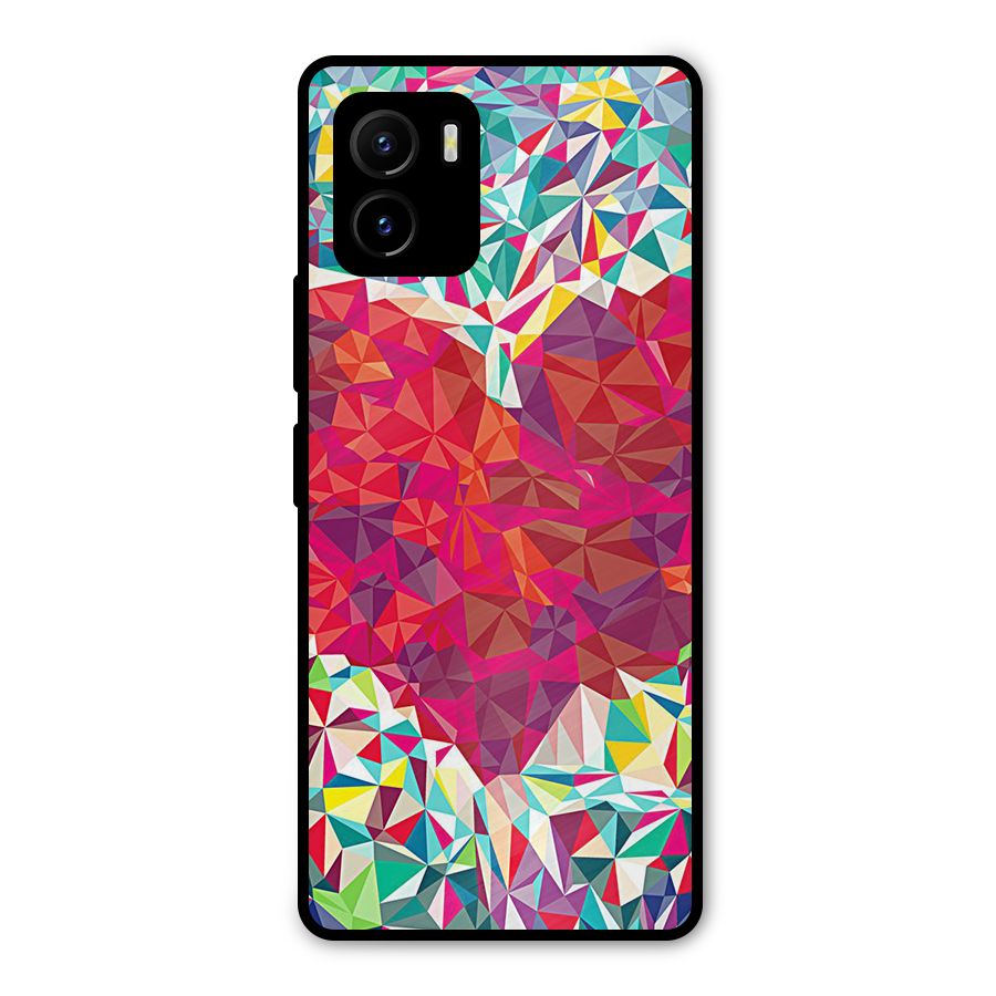 Scrumbled Heart Metal Back Case for Vivo Y15s