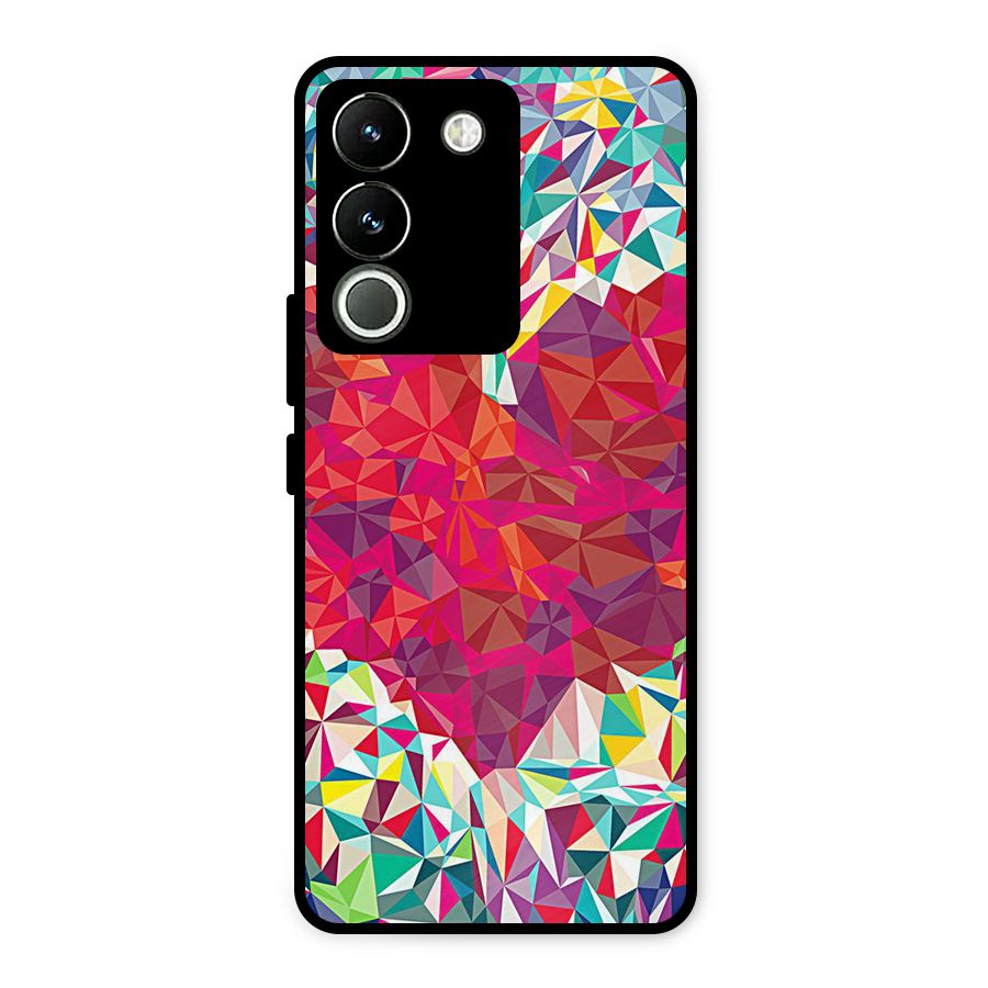 Scrumbled Heart Metal Back Case for Vivo Y200