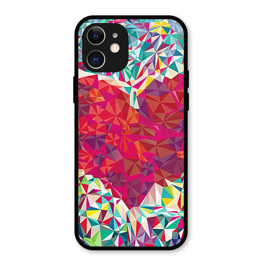Scrumbled Heart Metal Back Case for iPhone 12