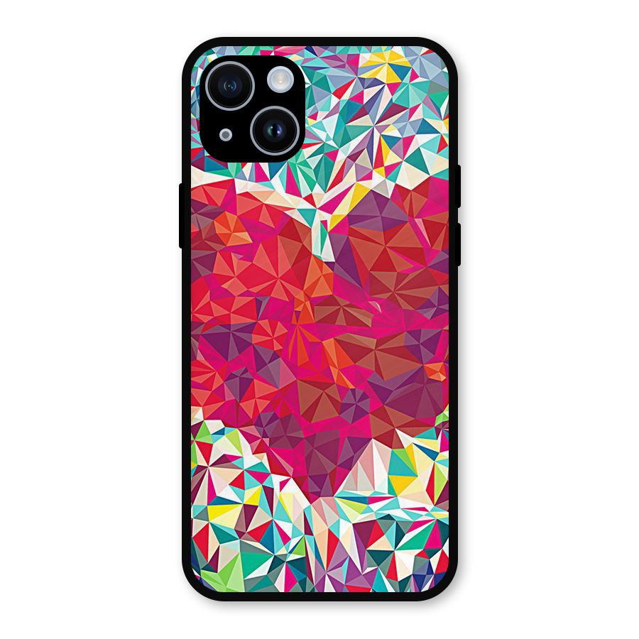 Scrumbled Heart Metal Back Case for iPhone 14