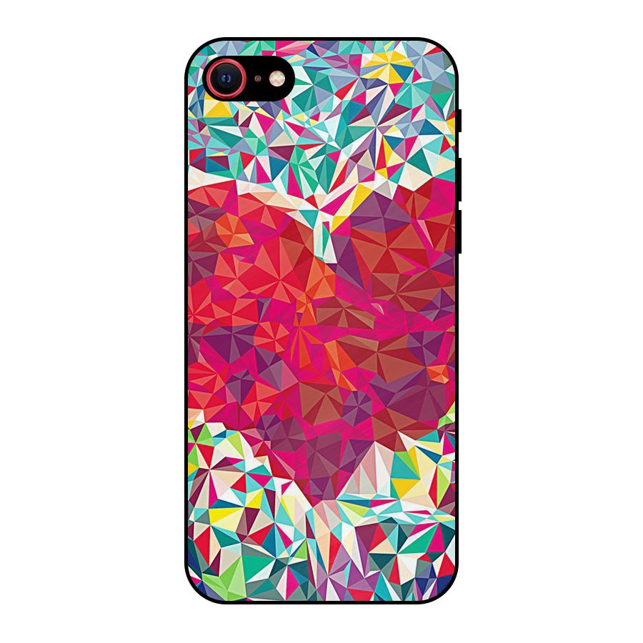 Scrumbled Heart Metal Back Case for iPhone SE 2022