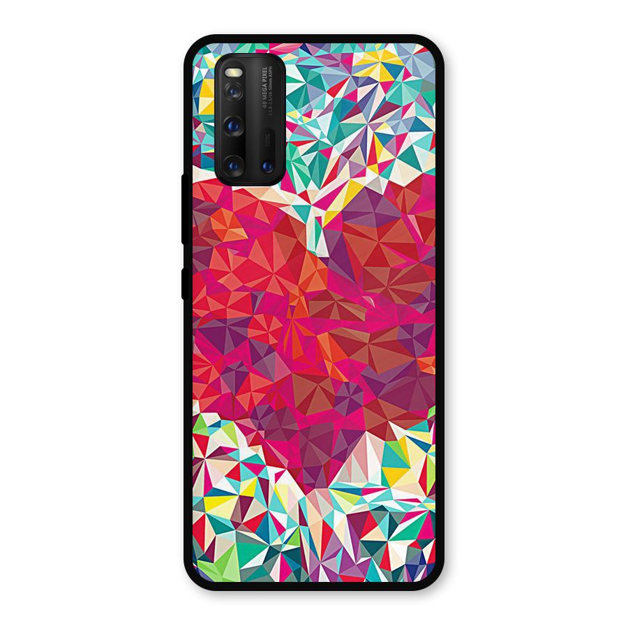 Scrumbled Heart Metal Back Case for iQOO 3