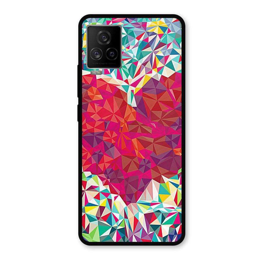 Scrumbled Heart Metal Back Case for iQOO 7 Legend 5G