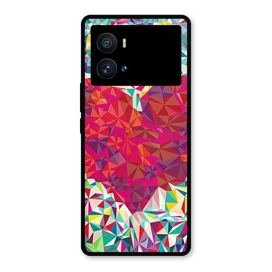 Scrumbled Heart Metal Back Case for iQOO 9 Pro