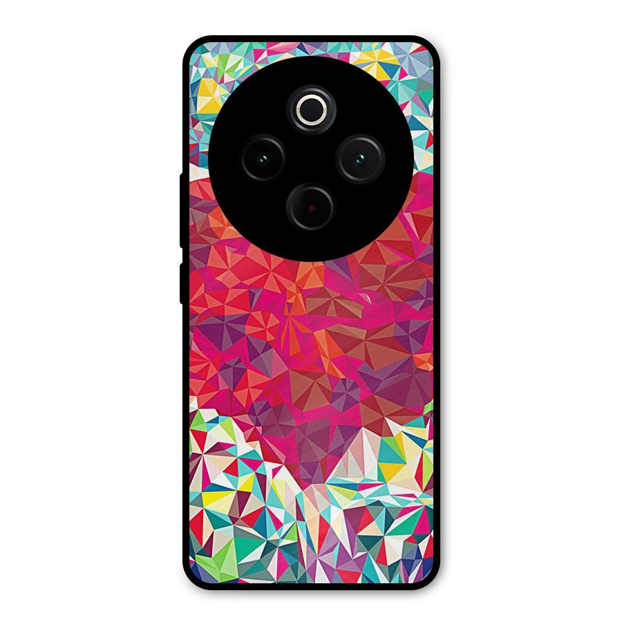 Scrumbled Heart Metal Back Case for iQOO Z10