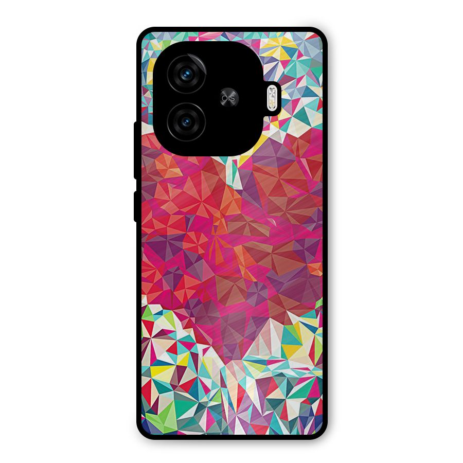 Scrumbled Heart Metal Back Case for iQOO Z9 Turbo