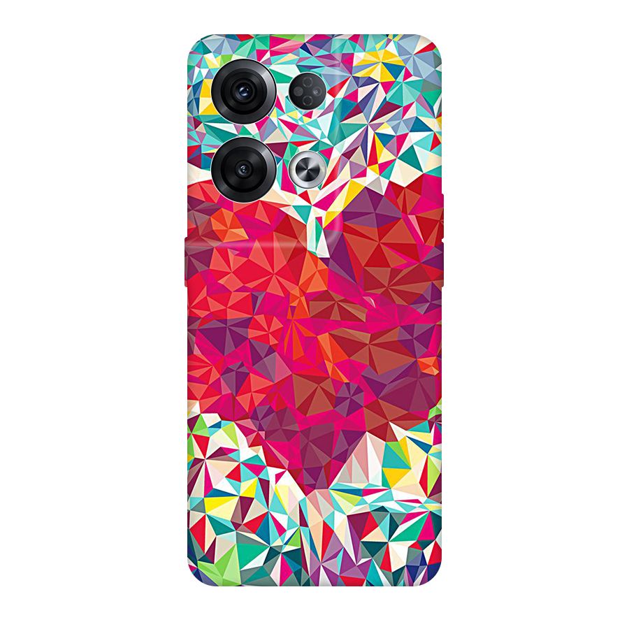 Scrumbled Heart Original Polycarbonate Back Case for Oppo Reno8 Pro 5G