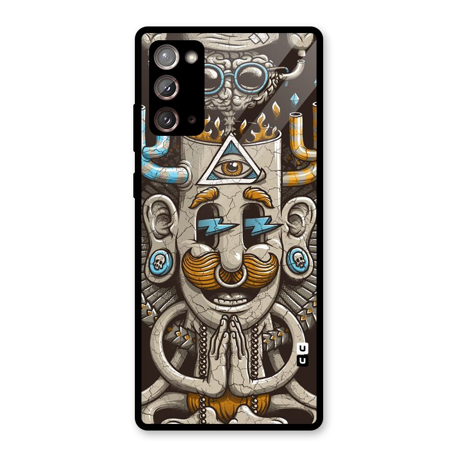 Sculpture Design Glass Back Case for Galaxy Note 20