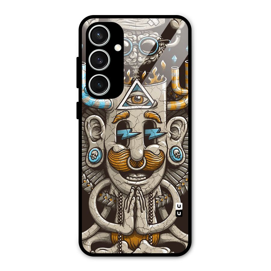 Sculpture Design Glass Back Case for Galaxy S23 FE