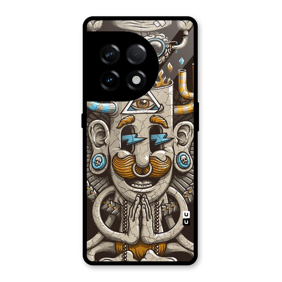 Sculpture Design Glass Back Case for OnePlus 11R