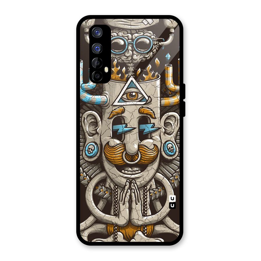 Sculpture Design Glass Back Case for Realme Narzo 20 Pro