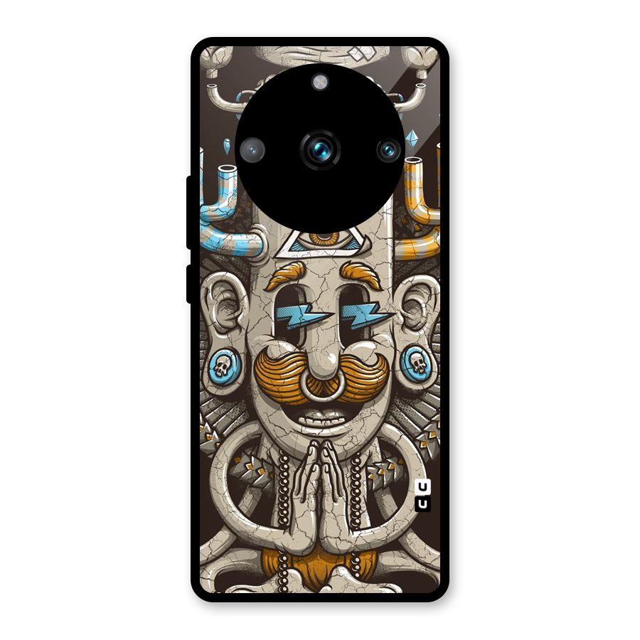 Sculpture Design Glass Back Case for Realme Narzo 60 Pro