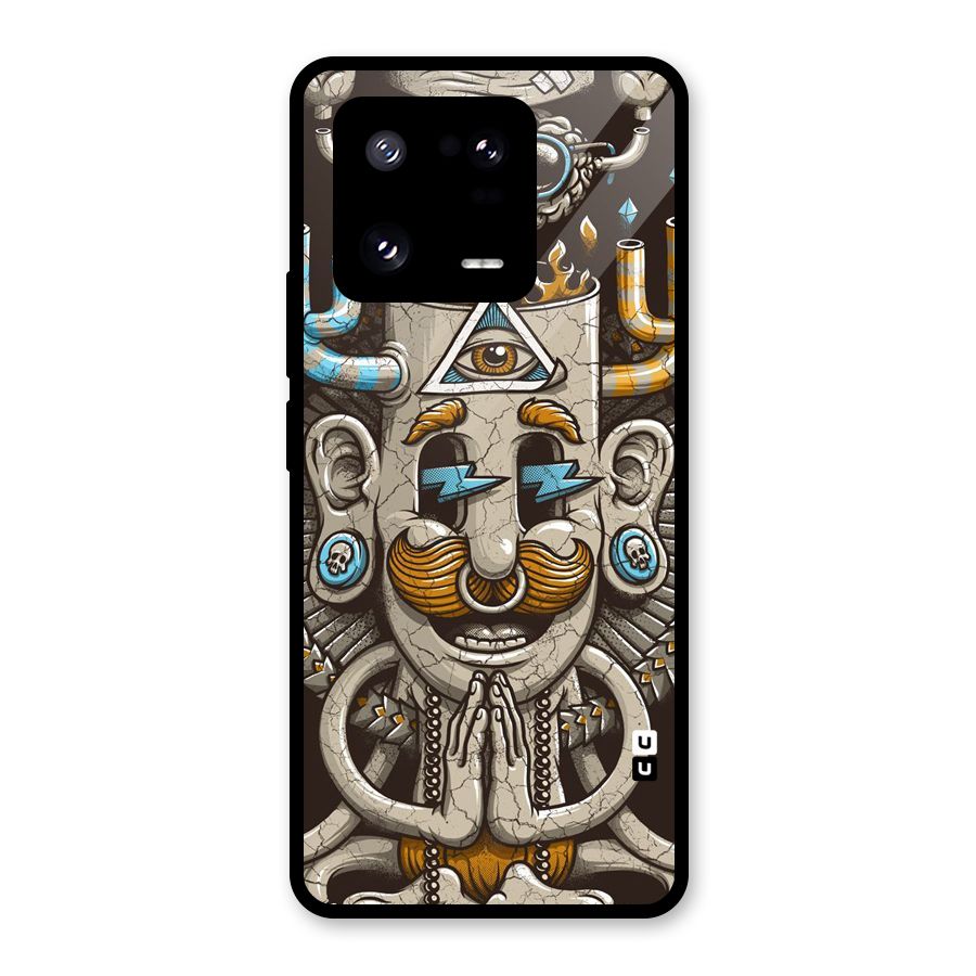 Sculpture Design Glass Back Case for Xiaomi 13 Pro