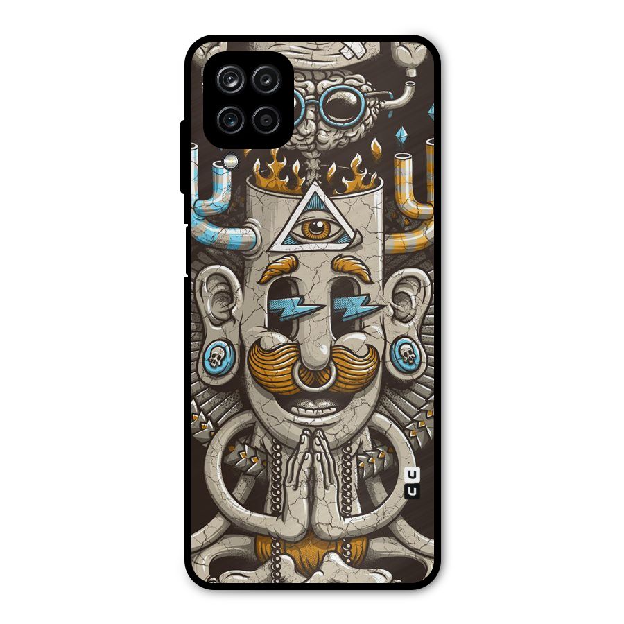 Sculpture Design Metal Back Case for Galaxy A12