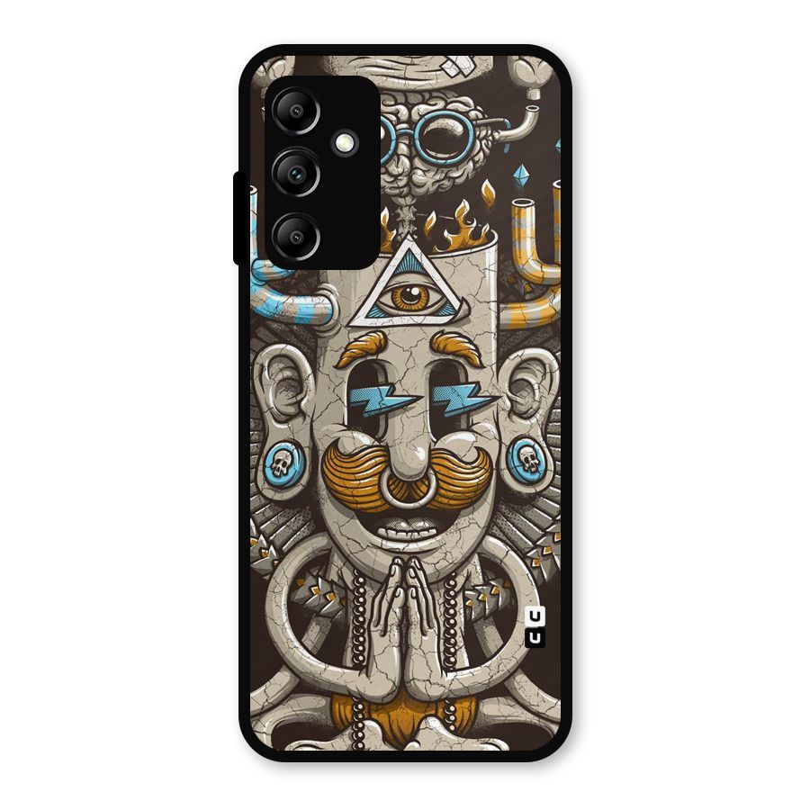 Sculpture Design Metal Back Case for Galaxy A14 5G