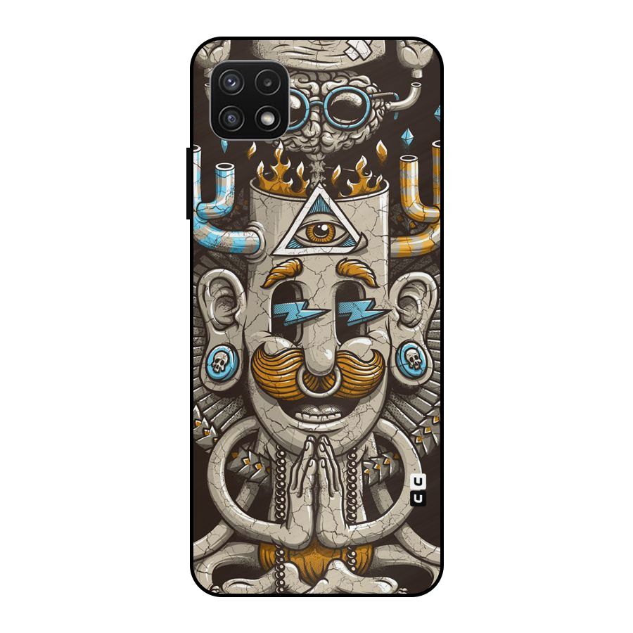 Sculpture Design Metal Back Case for Galaxy A22 5G