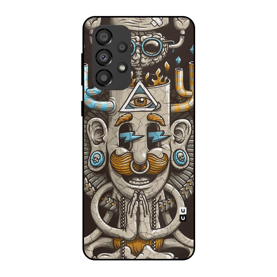 Sculpture Design Metal Back Case for Galaxy A33 5G