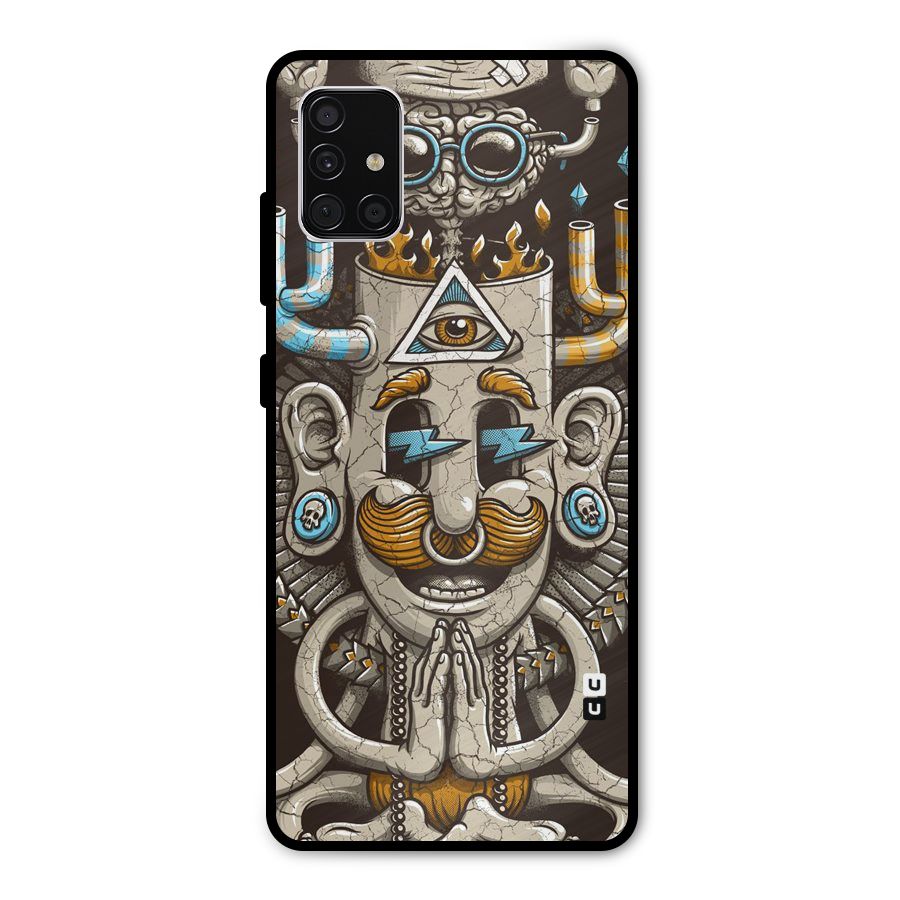 Sculpture Design Metal Back Case for Galaxy A51
