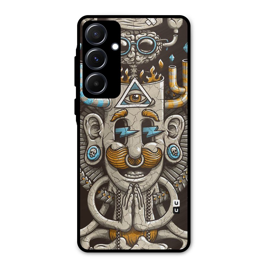 Sculpture Design Metal Back Case for Galaxy A55