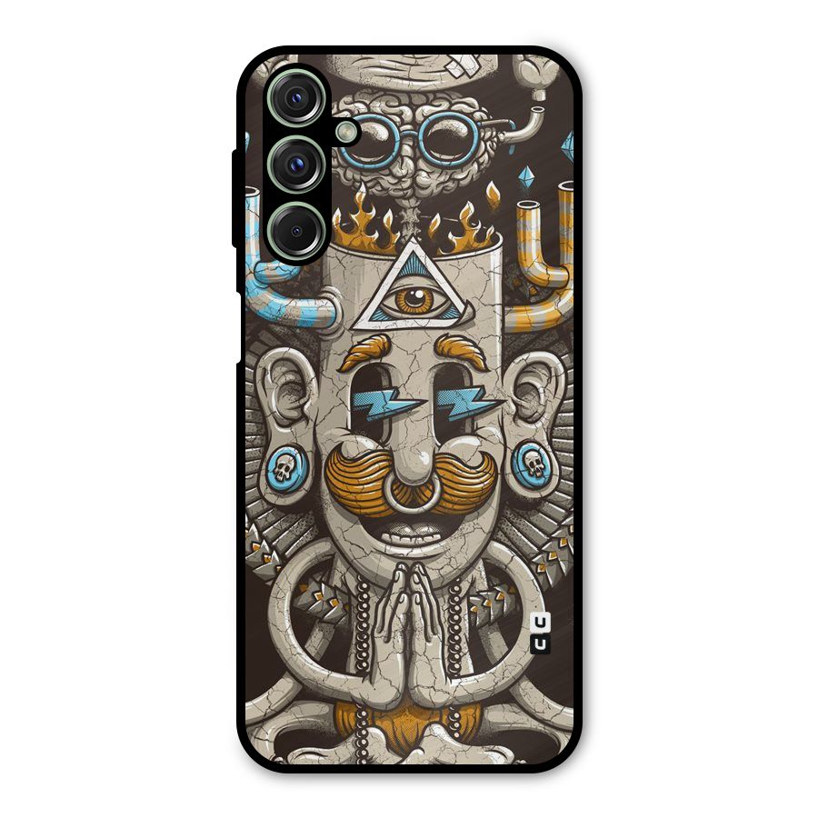 Sculpture Design Metal Back Case for Galaxy F34