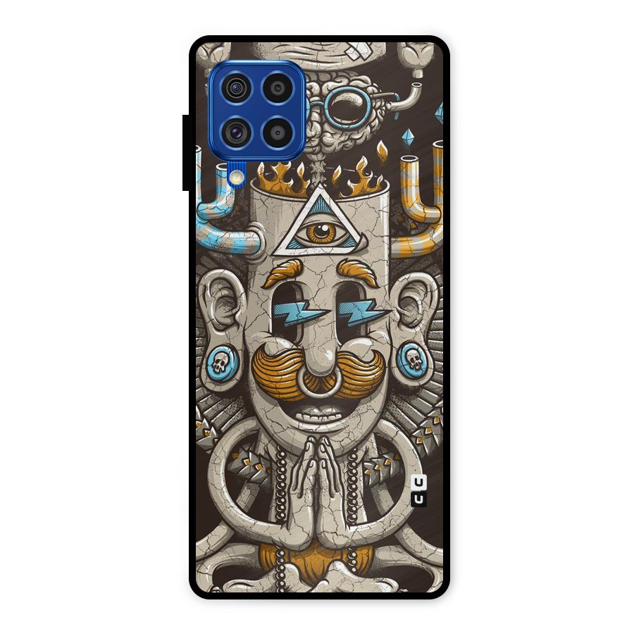 Sculpture Design Metal Back Case for Galaxy F62