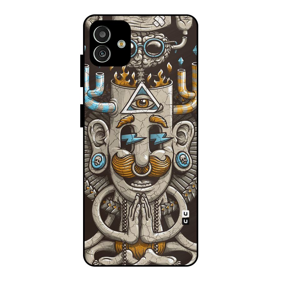 Sculpture Design Metal Back Case for Galaxy M13 5G