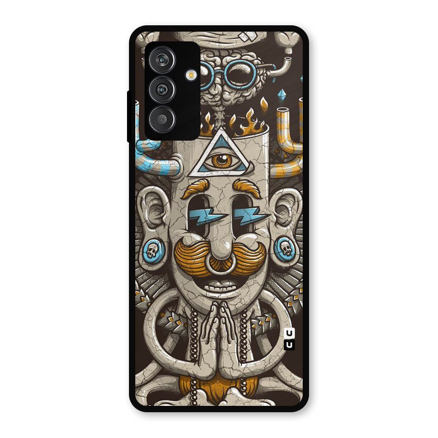 Sculpture Design Metal Back Case for Galaxy M14 5G