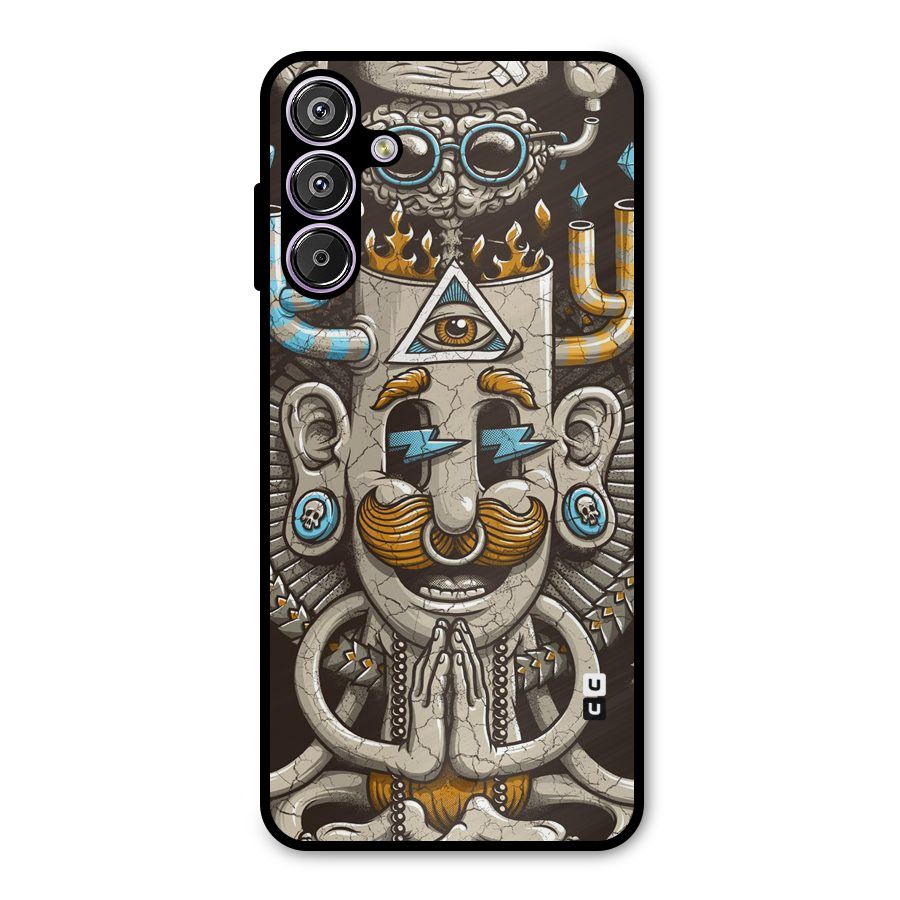 Sculpture Design Metal Back Case for Galaxy M15