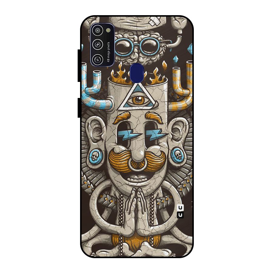 Sculpture Design Metal Back Case for Galaxy M21