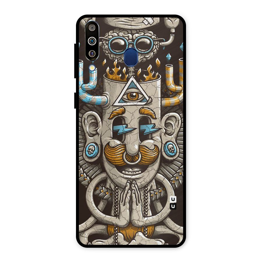 Sculpture Design Metal Back Case for Galaxy M30