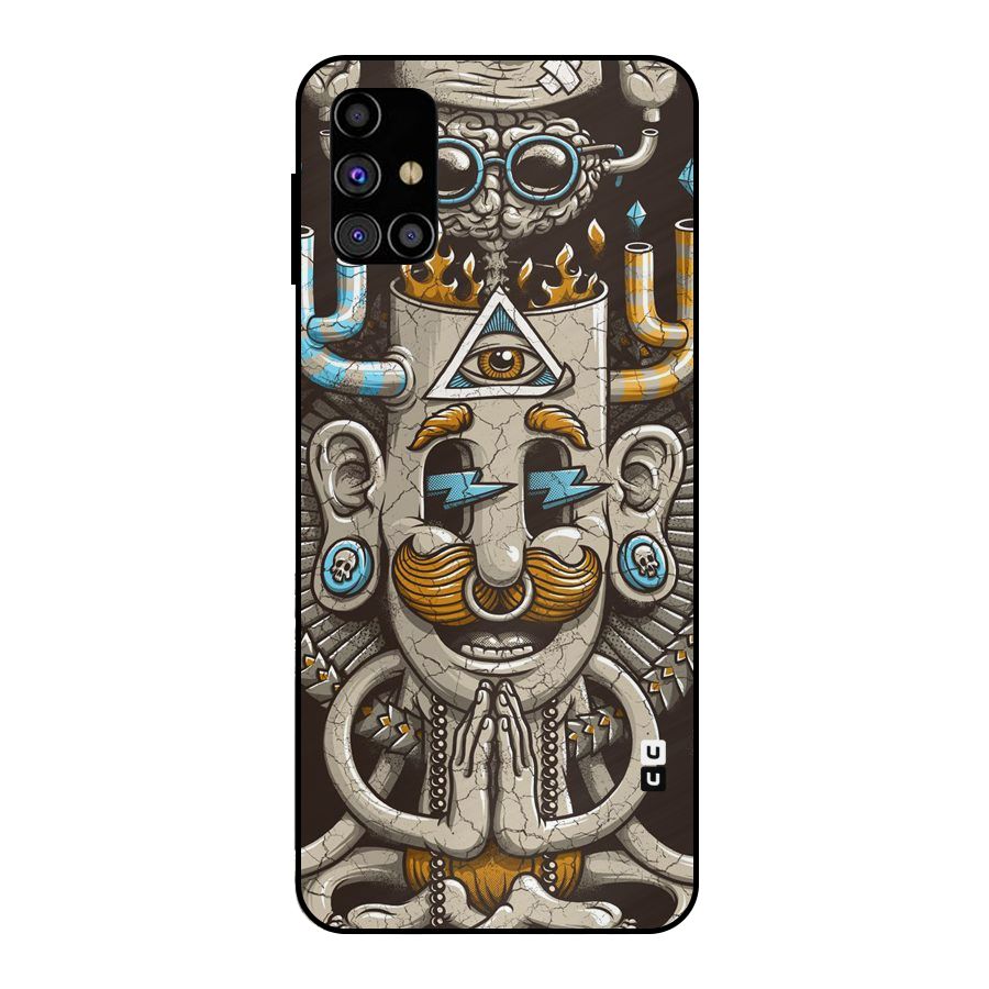 Sculpture Design Metal Back Case for Galaxy M31s