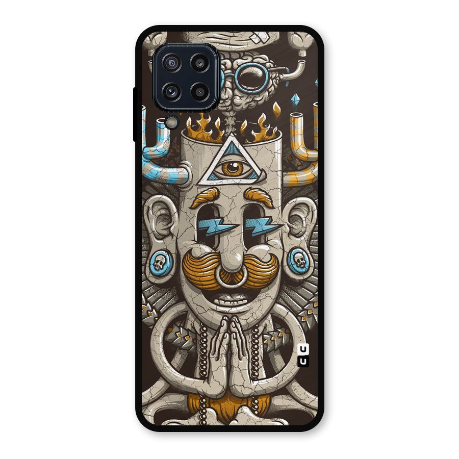 Sculpture Design Metal Back Case for Galaxy M32