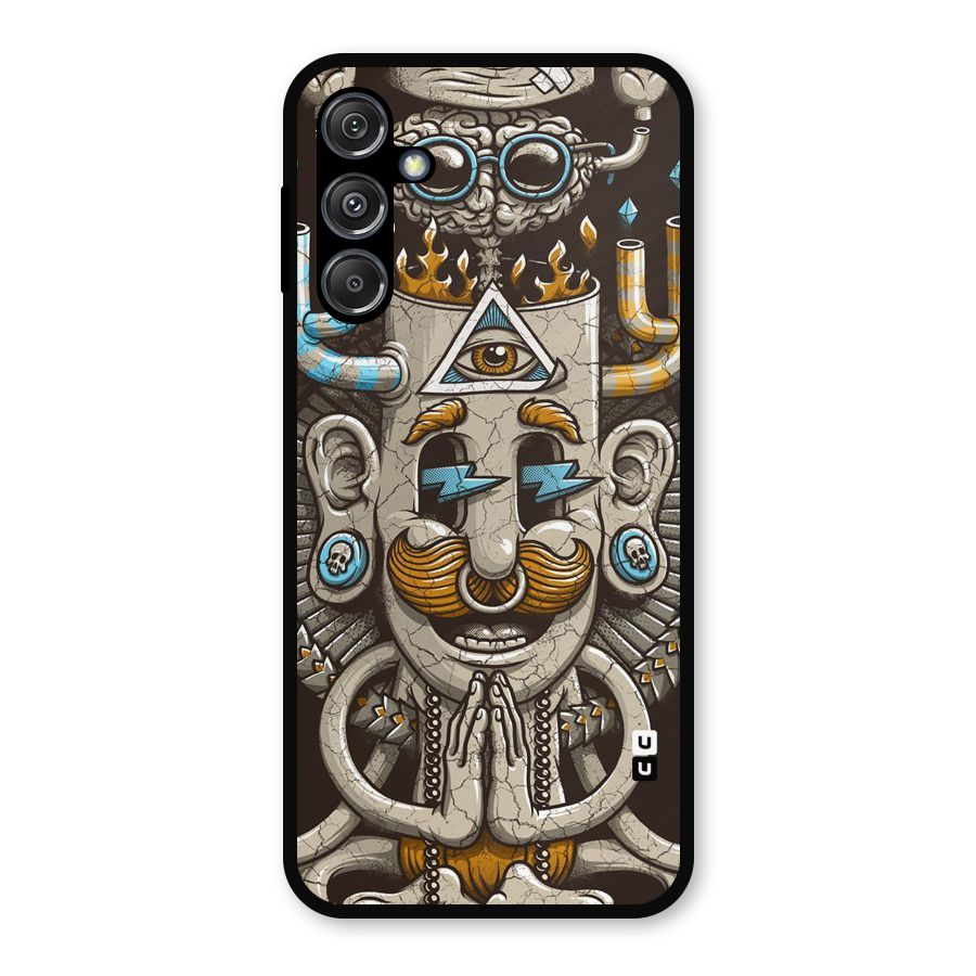 Sculpture Design Metal Back Case for Galaxy M34 5G