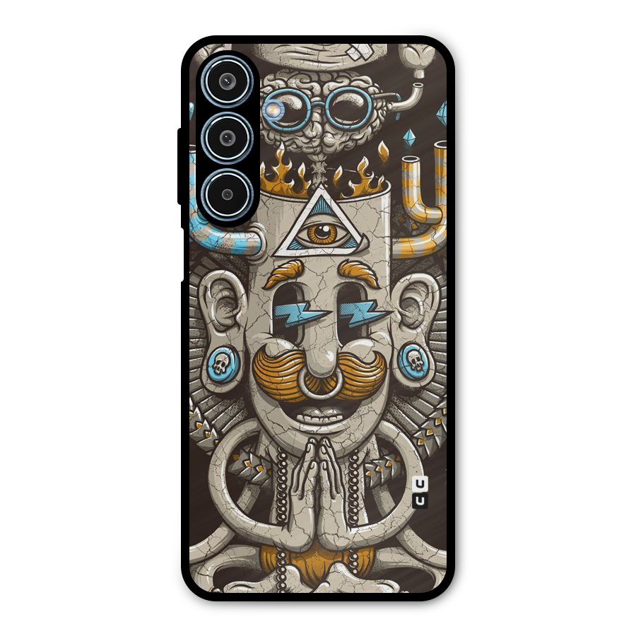 Sculpture Design Metal Back Case for Galaxy M35