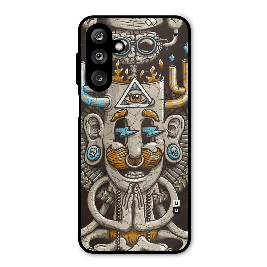 Sculpture Design Metal Back Case for Galaxy M36
