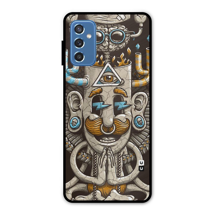 Sculpture Design Metal Back Case for Galaxy M52 5G